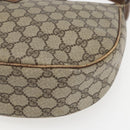 GUCCI GG Supreme Web Sherry Line Bag PVC Beige Gold 001 256 0719 Auth 151537-15