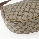 GUCCI GG Supreme Web Sherry Line Bag PVC Beige Gold 001 256 0719 Auth 151537-17