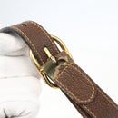 GUCCI GG Supreme Web Sherry Line Bag PVC Beige Gold 001 256 0719 Auth 151537-9