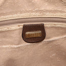 GUCCI GG Supreme Web Sherry Line Bag PVC Beige Gold 001 256 0719 Auth 151537-18