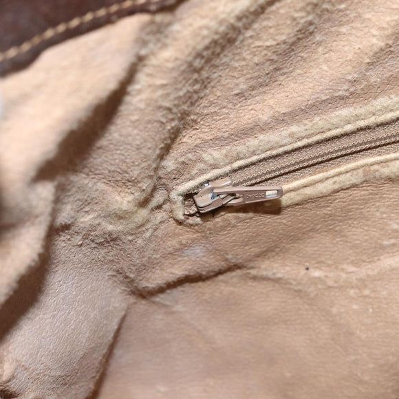 GUCCI GG Supreme Web Sherry Line Bag PVC Beige Gold 001 256 0719 Auth 151537