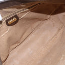 GUCCI GG Supreme Web Sherry Line Bag PVC Beige Gold 001 256 0719 Auth 151537-11