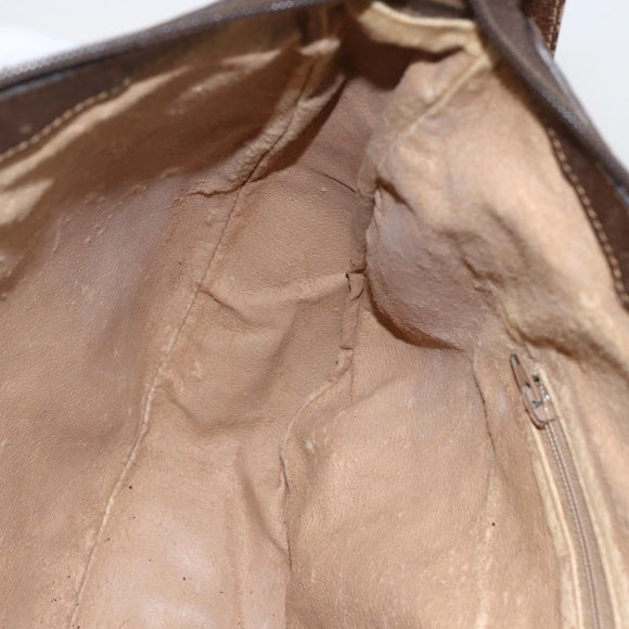 GUCCI GG Supreme Web Sherry Line Bag PVC Beige Gold 001 256 0719 Auth 151537