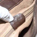 GUCCI GG Supreme Web Sherry Line Bag PVC Beige Gold 001 256 0719 Auth 151537-12