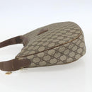 GUCCI GG Supreme Web Sherry Line Bag PVC Beige Gold 001 256 0719 Auth 151537-3