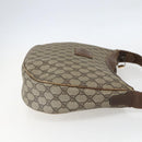 GUCCI GG Supreme Web Sherry Line Bag PVC Beige Gold 001 256 0719 Auth 151537-4