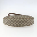 GUCCI GG Supreme Web Sherry Line Bag PVC Beige Gold 001 256 0719 Auth 151537-5