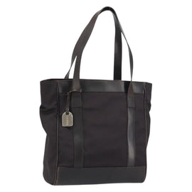 GUCCI Tote Bag Canvas Brown Silver 002 1705 0405 Auth 151538