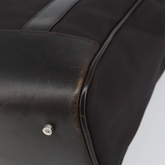 GUCCI Tote Bag Canvas Brown Silver 002 1705 0405 Auth 151538