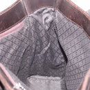 GUCCI Tote Bag Canvas Brown Silver 002 1705 0405 Auth 151538-18