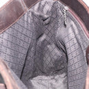 GUCCI Tote Bag Canvas Brown Silver 002 1705 0405 Auth 151538-19