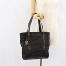 GUCCI Tote Bag Canvas Brown Silver 002 1705 0405 Auth 151538-22