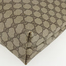 GUCCI GG Supreme Web Sherry Line Tote Bag PVC Beige Red 40 02 003 Auth 151539-12