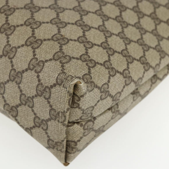 GUCCI GG Supreme Web Sherry Line Tote Bag PVC Beige Red 40 02 003 Auth 151539