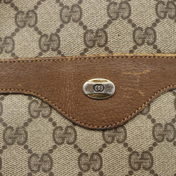 GUCCI GG Supreme Web Sherry Line Tote Bag PVC Beige Red 40 02 003 Auth 151539