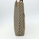 GUCCI GG Supreme Web Sherry Line Tote Bag PVC Beige Red 40 02 003 Auth 151539-4