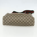 GUCCI GG Supreme Web Sherry Line Tote Bag PVC Beige Red 40 02 003 Auth 151539-9