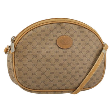 GUCCI Micro GG Supreme Shoulder Bag PVC Beige Gold 007 89 1113 Auth 151541