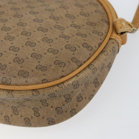 GUCCI Micro GG Supreme Shoulder Bag PVC Beige Gold 007 89 1113 Auth 151541