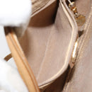 GUCCI Micro GG Supreme Shoulder Bag PVC Beige Gold 007 89 1113 Auth 151541-22