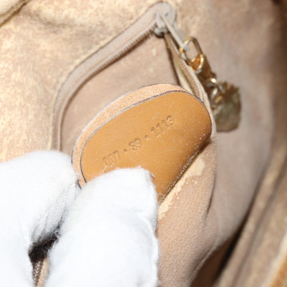 GUCCI Micro GG Supreme Shoulder Bag PVC Beige Gold 007 89 1113 Auth 151541