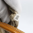 PRADA Hand Bag Nylon Beige Silver Auth 151542-12
