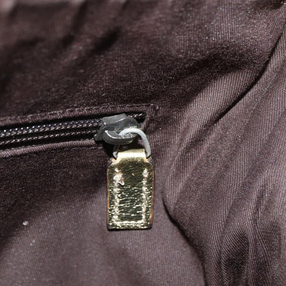 GUCCI GG Canvas Sherry Line Shoulder Bag Beige Gold 145857 Auth 151543