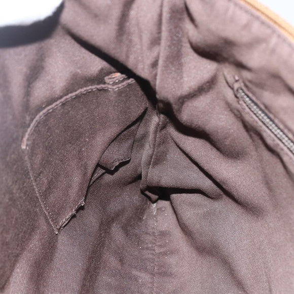 GUCCI GG Canvas Sherry Line Shoulder Bag Beige Gold 145857 Auth 151543