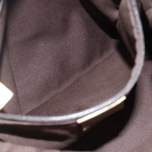 GUCCI GG Canvas Sherry Line Shoulder Bag Beige Gold 145857 Auth 151543