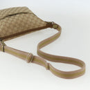 GUCCI GG Canvas Sherry Line Shoulder Bag Beige Gold 145857 Auth 151543-7
