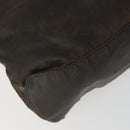PRADA Backpack Nylon Brown Silver Auth 151544-17