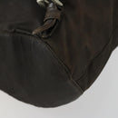 PRADA Backpack Nylon Brown Silver Auth 151544-18