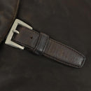 PRADA Backpack Nylon Brown Silver Auth 151544-21