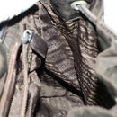 PRADA Backpack Nylon Brown Silver Auth 151544-22