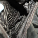 PRADA Backpack Nylon Brown Silver Auth 151544-25