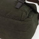 PRADA Shoulder Bag Nylon Green Silver Auth 151545-15