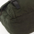 PRADA Shoulder Bag Nylon Green Silver Auth 151545-16