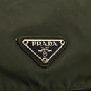 PRADA Shoulder Bag Nylon Green Silver Auth 151545-19
