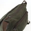 PRADA Shoulder Bag Nylon Green Silver Auth 151545-9