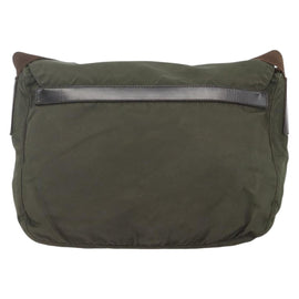 PRADA Shoulder Bag Nylon Green Silver Auth 151545 - 0