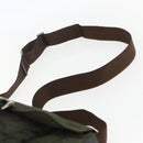 PRADA Shoulder Bag Nylon Green Silver Auth 151545-14