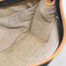 GUCCI Clutch Bag Leather Black Gold Auth 151548-17