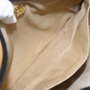 GUCCI Clutch Bag Leather Black Gold Auth 151548-12