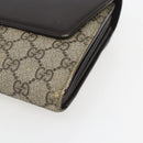 GUCCI GG Supreme Clutch Bag PVC Beige Gold 386852 Auth 151549-10