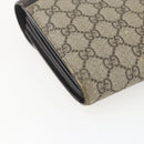 GUCCI GG Supreme Clutch Bag PVC Beige Gold 386852 Auth 151549-13