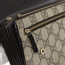 GUCCI GG Supreme Clutch Bag PVC Beige Gold 386852 Auth 151549-15