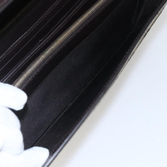 GUCCI GG Supreme Clutch Bag PVC Beige Gold 386852 Auth 151549