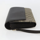 GUCCI GG Supreme Clutch Bag PVC Beige Gold 386852 Auth 151549-4