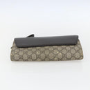 GUCCI GG Supreme Clutch Bag PVC Beige Gold 386852 Auth 151549-9