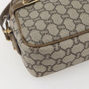 GUCCI GG Plus Supreme Shoulder Bag PVC Leather Beige Gold Auth 151550-15